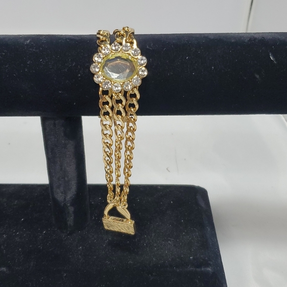 Bijou Drive gold bracelet with crystal stones - Picture 2 of 4